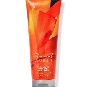 ❣3/25❣ Bath & Body Works SENSUAL AMBER Ultra Shea Body Cream 8OZ